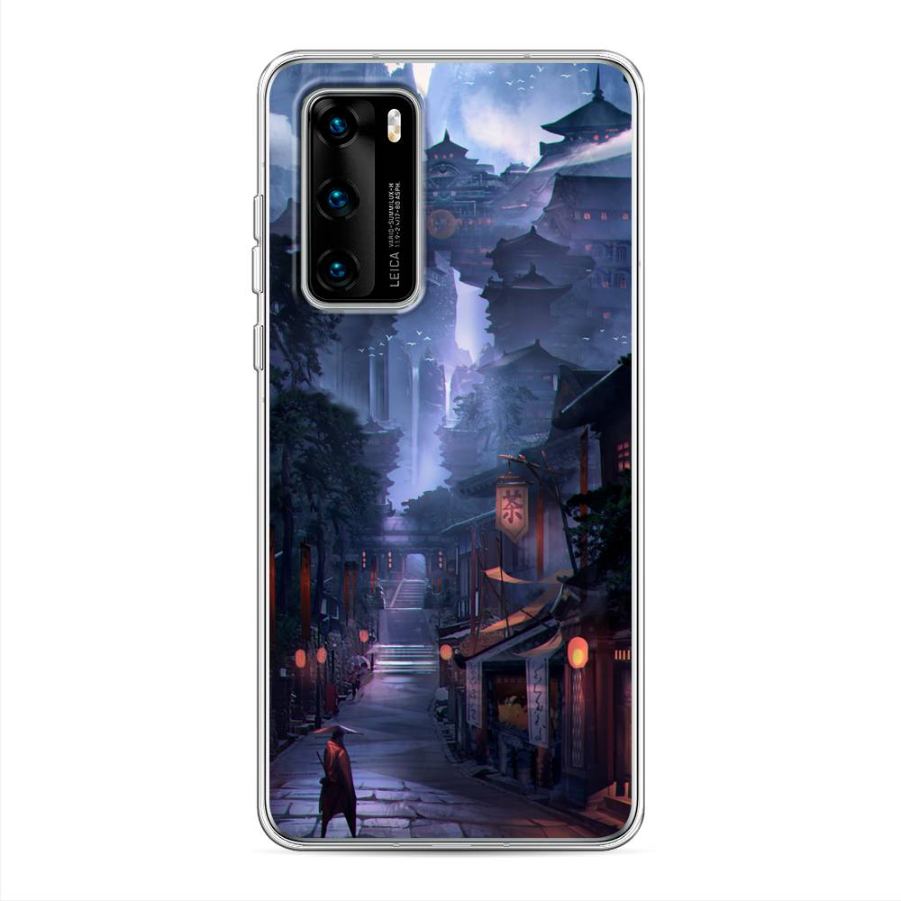 

Чехол Awog на Huawei P40 "Одинокий самурай", Синий;черный;коричневый, 610850-10