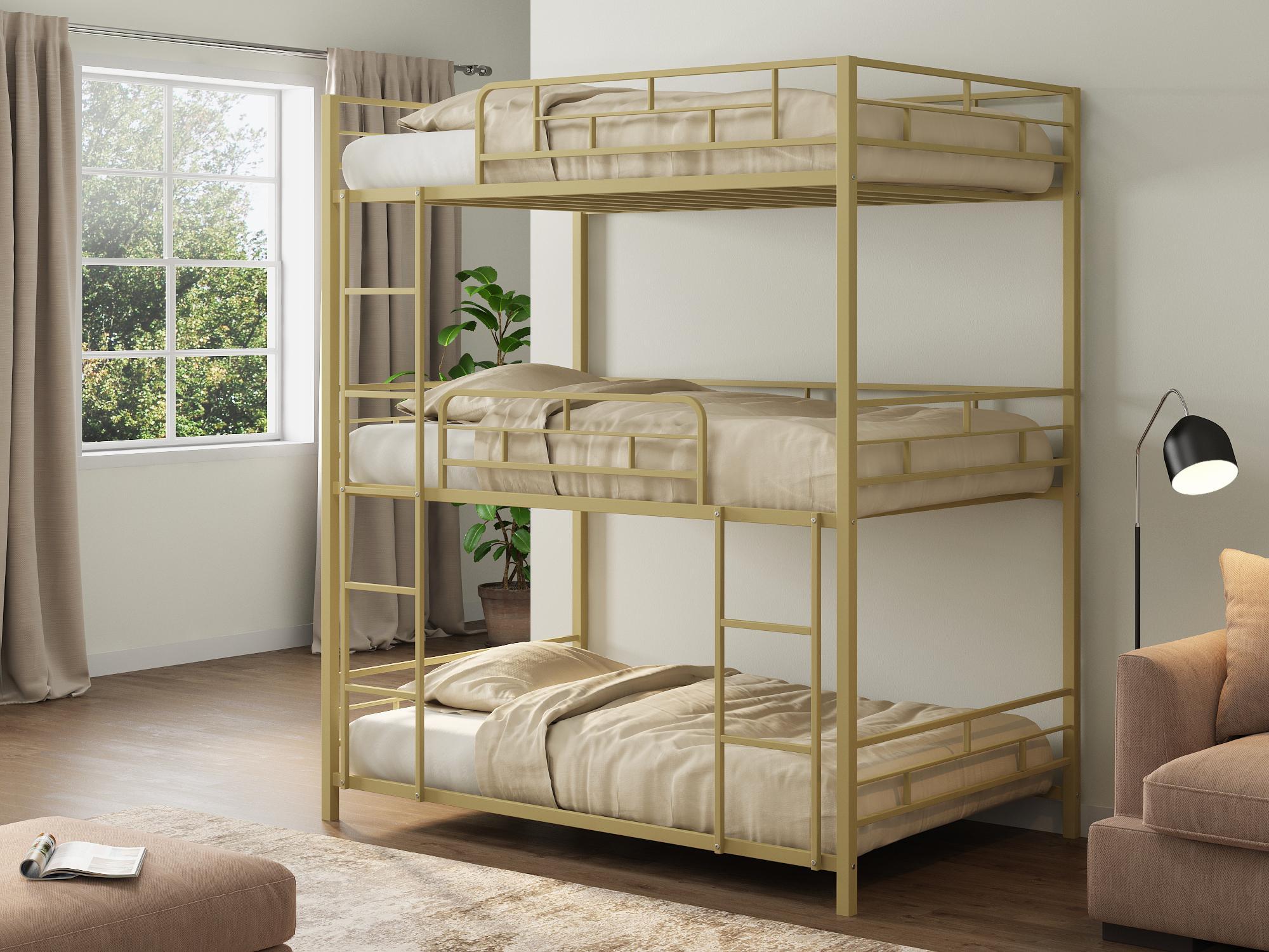 

Трехъярусная кровать 4 сезона Эверест 96x198 Слоновая кость, Эверест
