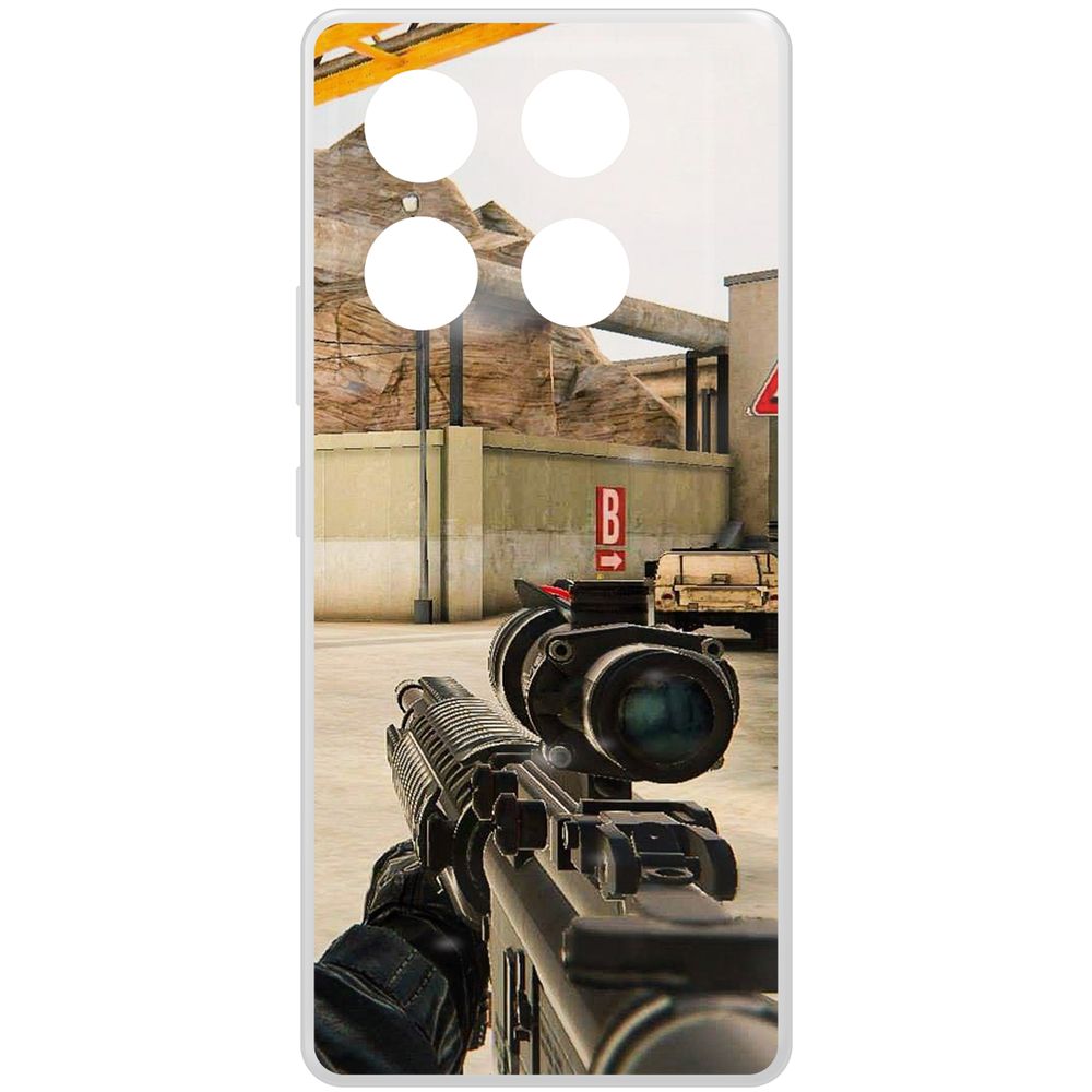 

Чехол-накладка Krutoff Clear Case Cтандофф 2 (Standoff 2) - Оптика для INFINIX GT 20 Pro, Прозрачный