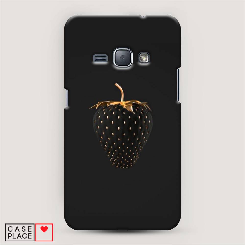 

Чехол Awog "Черно-золотая клубника" для Samsung Galaxy J1 2016