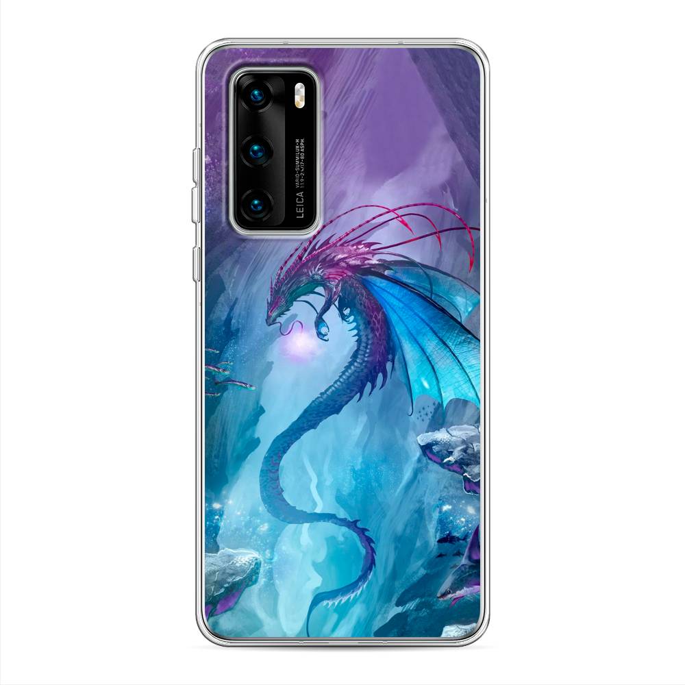 

Чехол Awog на Huawei P40 "Водный дракон", Голубой;фиолетовый;синий, 610850-2