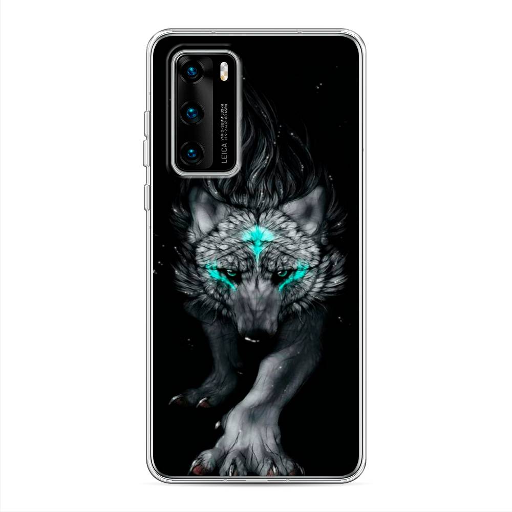 

Чехол Awog на Huawei P40 "Волшебный волк", Черный;серый, 610850-2