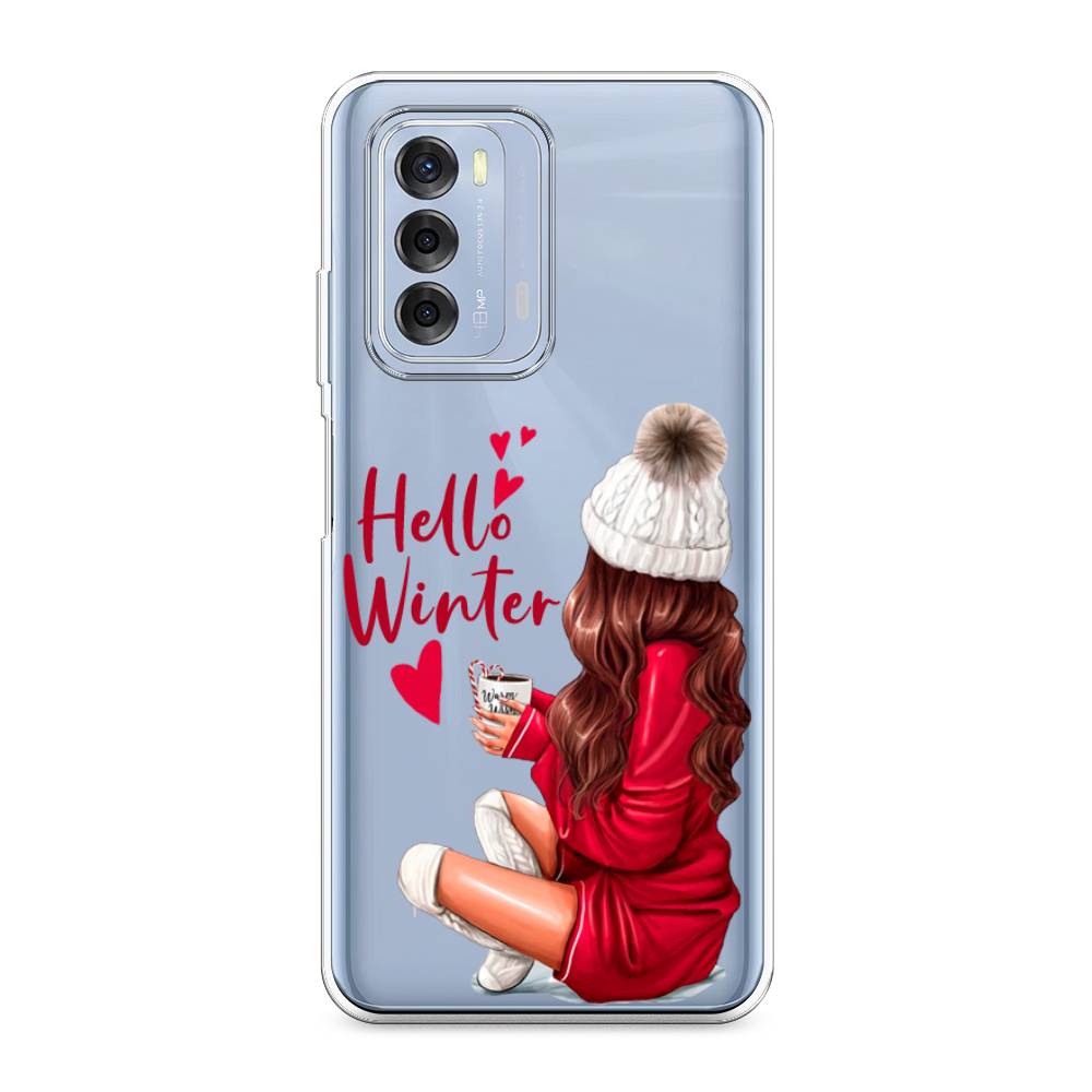 

Чехол для ZTE Blade V40 "Hello winter", Красный;белый;коричневый, 136150-5