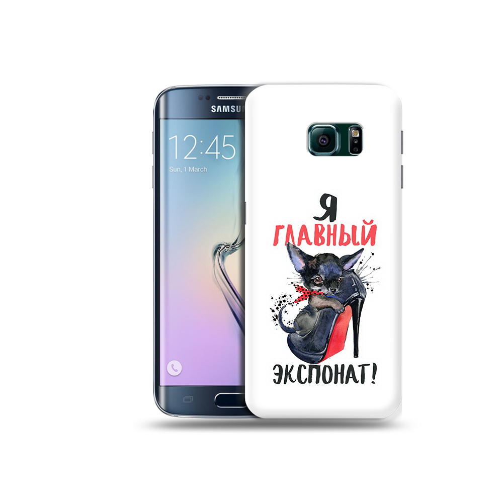 

Чехол MyPads Tocco для Samsung Galaxy S6 Edge главный экспонат, Прозрачный, Tocco