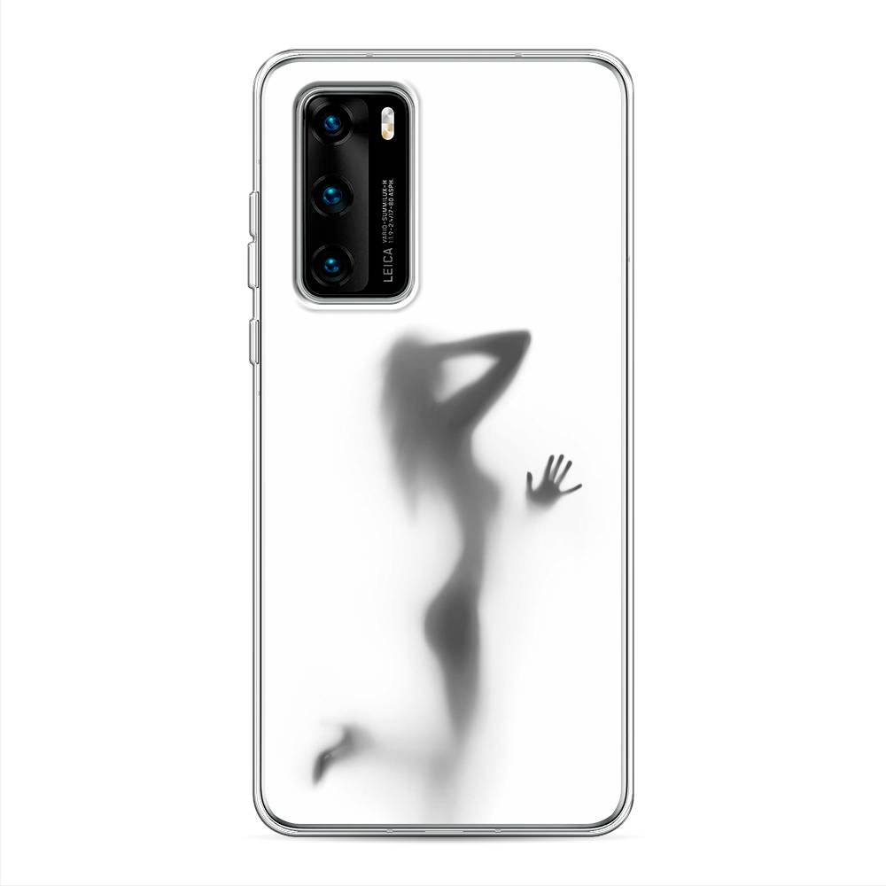 

Чехол Awog на Huawei P40 "Стекло в душе", Белый;серый;черный, 610850-7