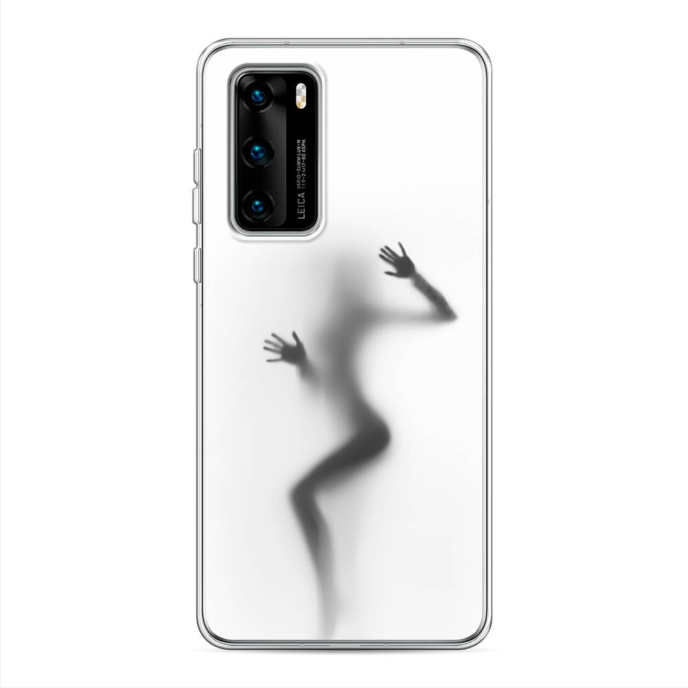

Чехол Awog на Huawei P40 "Девушка в душе", Серый;белый;черный, 610850-7