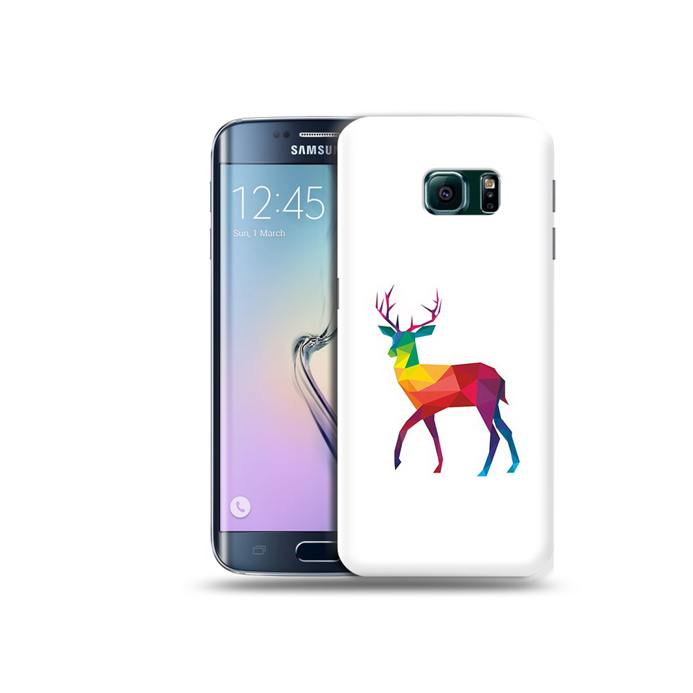 

Чехол MyPads Tocco для Samsung Galaxy S6 Edge геометрический олень, Прозрачный, Tocco