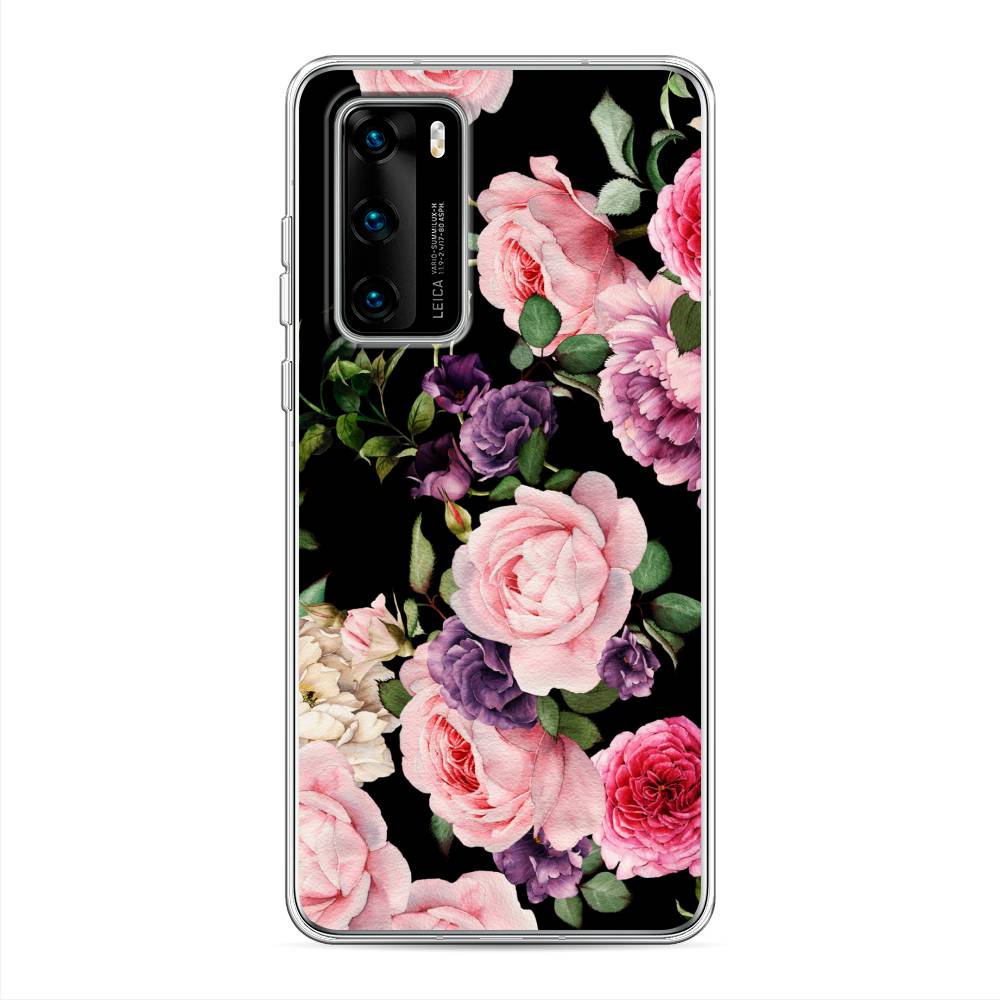 

Чехол Awog на Huawei P40 "Пионы на черном", Черный;розовый;зеленый, 610850-8