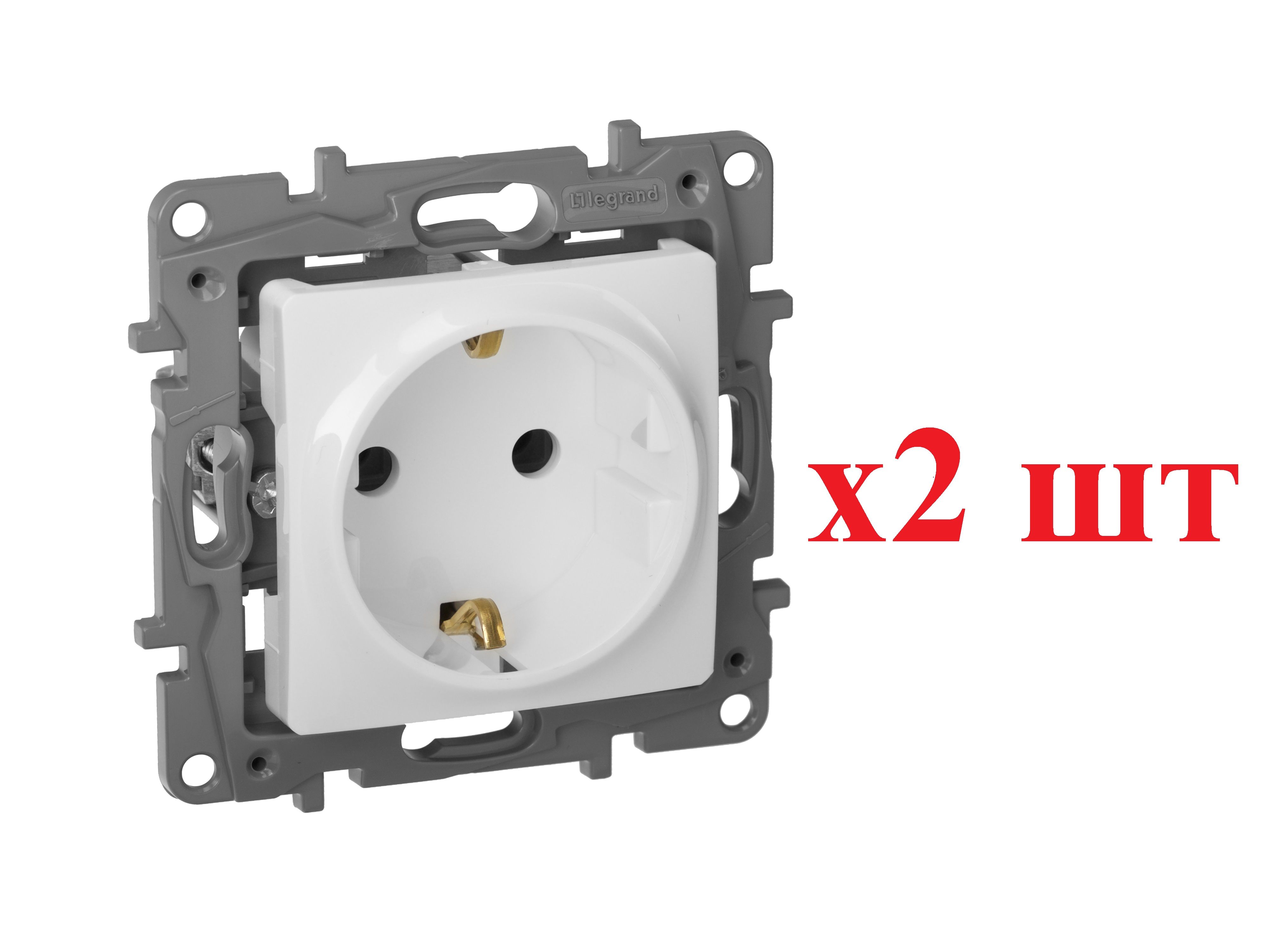 

Legrand Etika Бел Розетка с/з, винт. клем. 672221 (2шт), Белый, Etika_16_Скрытый_2