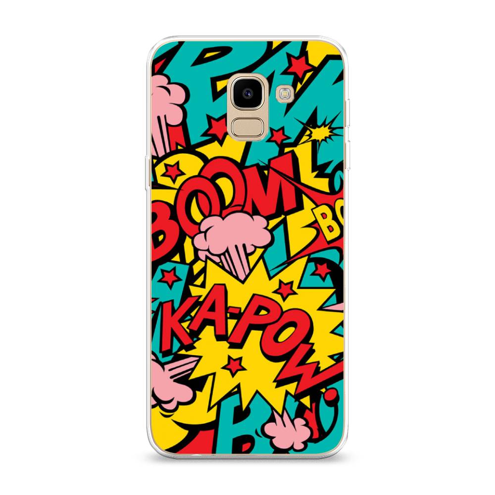 

Чехол Awog на Samsung Galaxy J6 2018 "Постер pop art", Голубой;желтый;красный, 26150-9