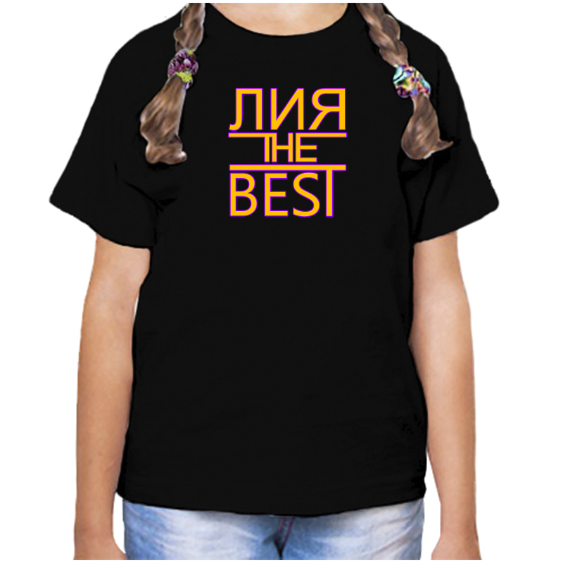 

Футболка девочке черная 34 р-р лия the best, Черный, fdd_Liya_the_best_