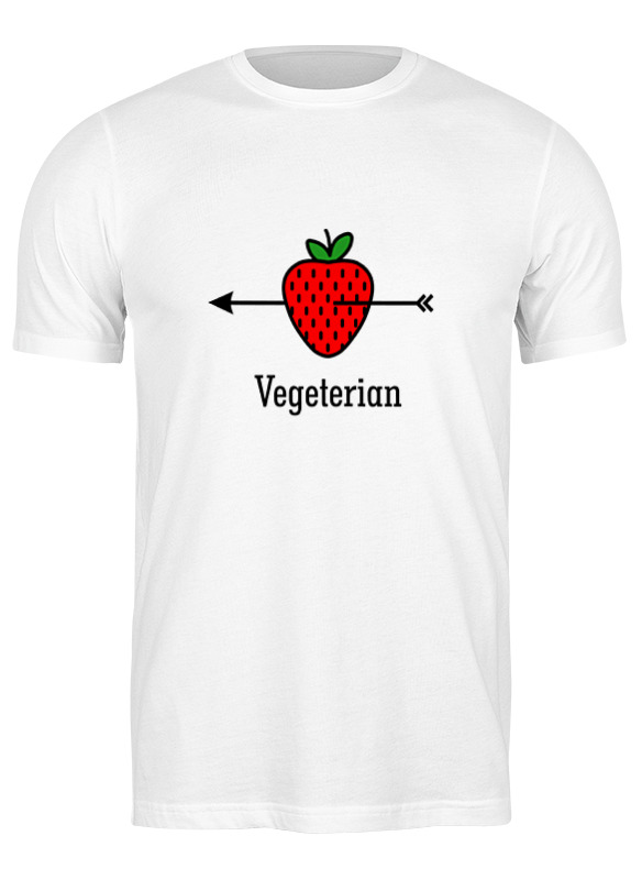 

Футболка мужская Printio Vegeterian белая L, Белый, Vegeterian