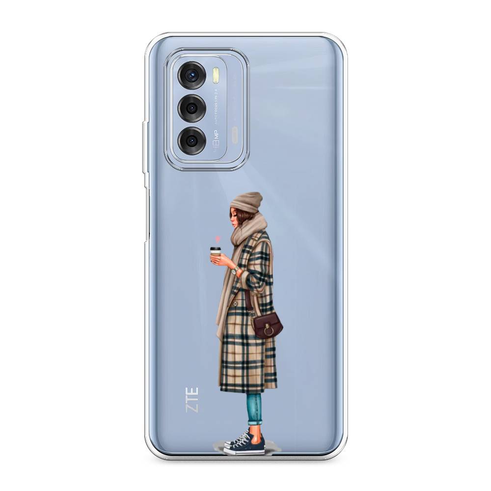 

Чехол для ZTE Blade V40 "Утренний кофе", Коричневый;бежевый, 136150-6