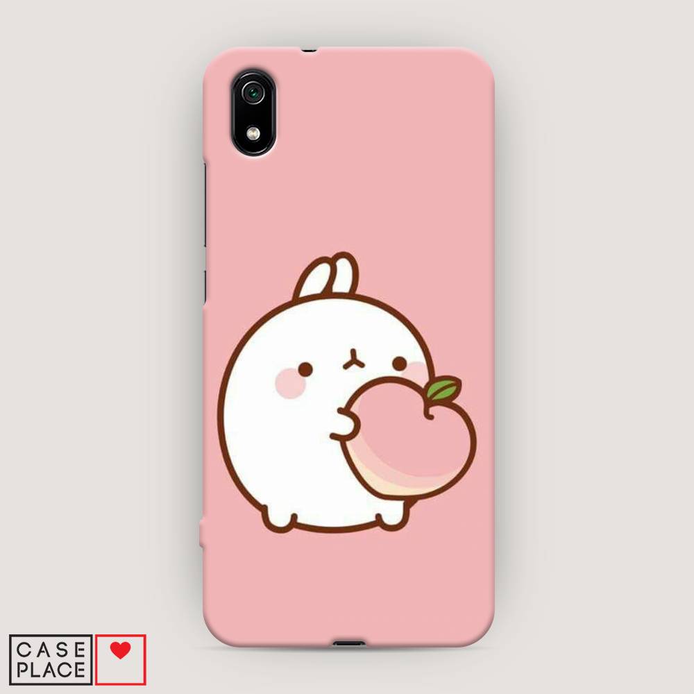 

Пластиковый чехол "Кролик с персиком" на Xiaomi Redmi 7A, 35420-1
