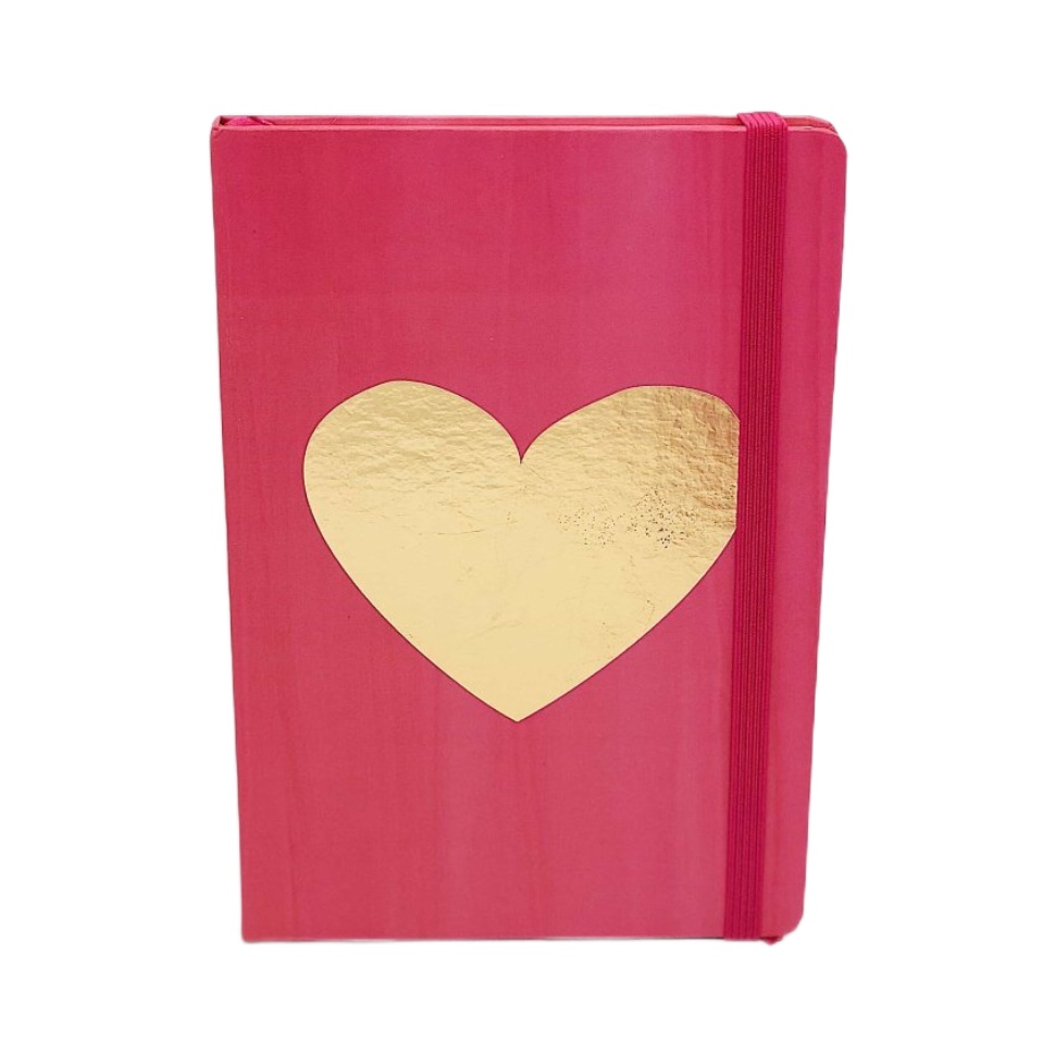 

Блокнот Gold a heart, pink A5, Gold a heart