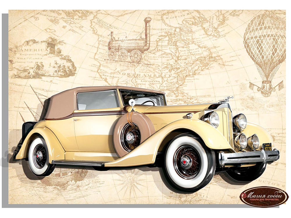 

Папертоль «Ретро Packard (бежевый)» РТ150227