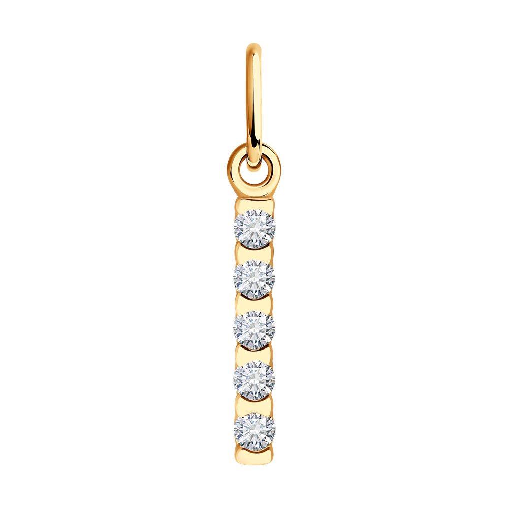 

Подвеска из красного золота Diamant 51-130-02033-1, фианит, 51-130-02033-1