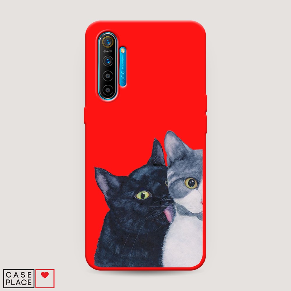 

Чехол Awog на Realme XT "Кошачья любовь", Разноцветный, 251453-1
