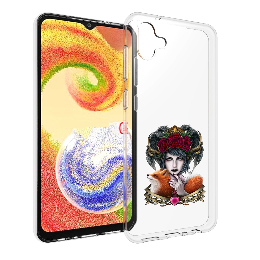 

Чехол MyPads девушка с лисой для Samsung Galaxy A04, Прозрачный, Tocco