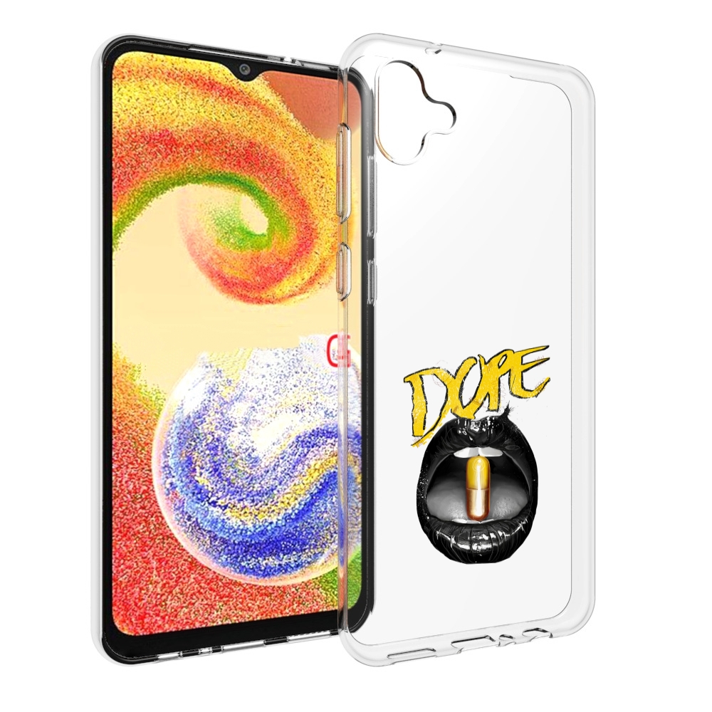 

Чехол MyPads губы для Samsung Galaxy A04, Прозрачный, Tocco