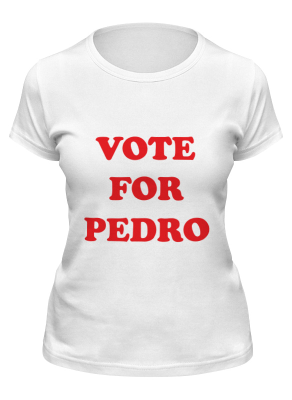 

Футболка женская Printio Vote for pedro белая M, Белый, Vote for pedro