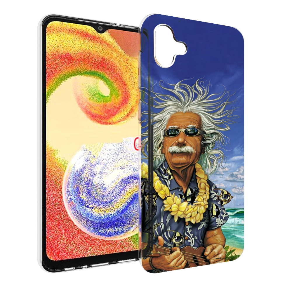 

Чехол MyPads энштейн на отдыхе для Samsung Galaxy A04, Прозрачный, Tocco