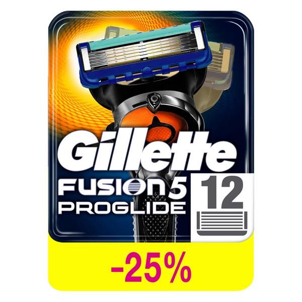 Жиллетт/Gillette кассеты д/станков фьюжен проглайд N12