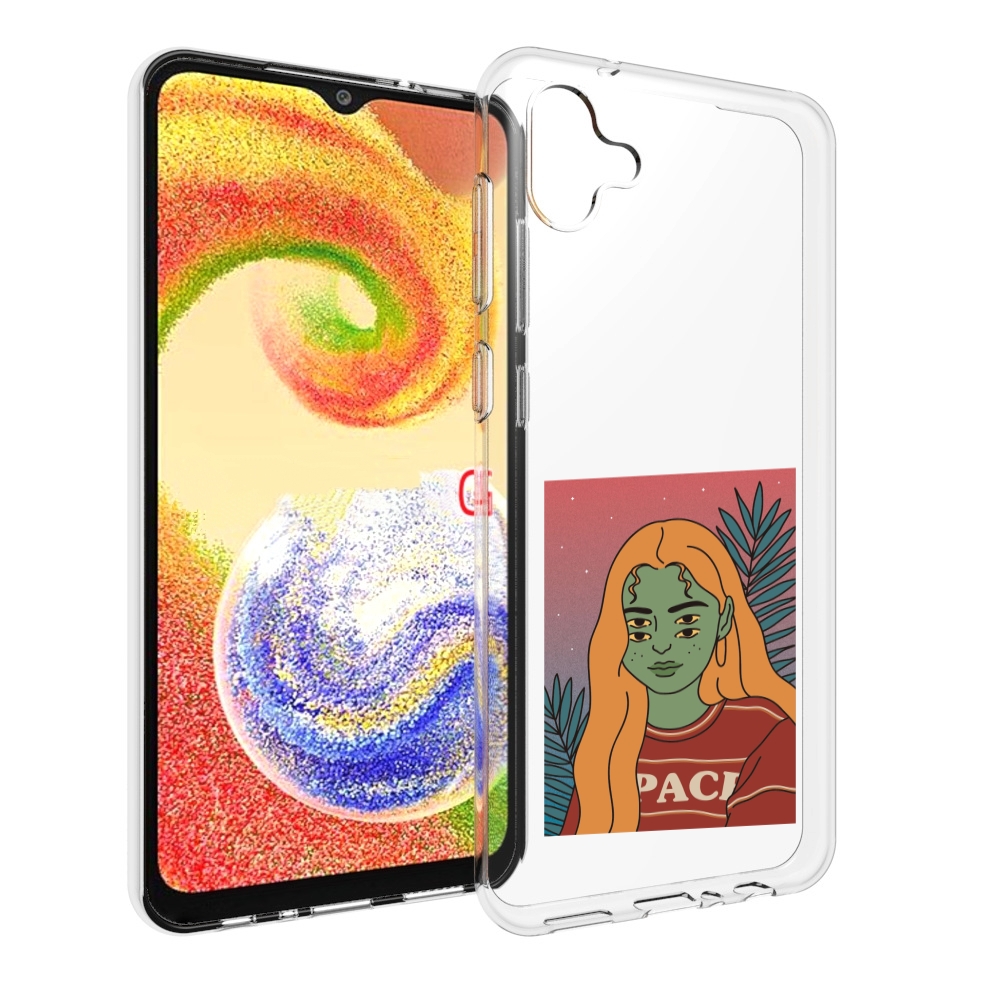 

Чехол MyPads четырехглазая девушка женский для Samsung Galaxy A04, Прозрачный, Tocco