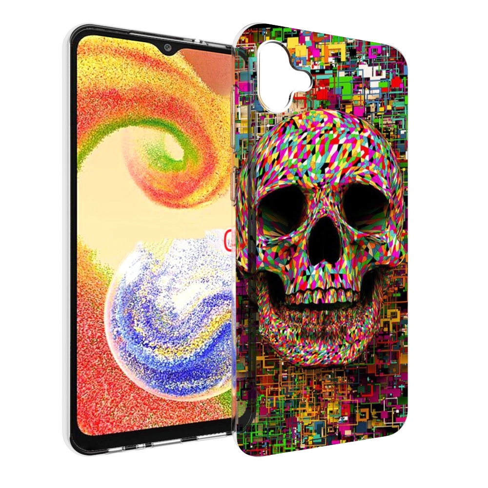 

Чехол MyPads череп красочные цвета для Samsung Galaxy A04, Прозрачный, Tocco