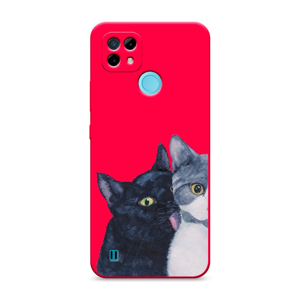 

Чехол Awog на Realme C21 "Кошачья любовь", Разноцветный, 254953-1