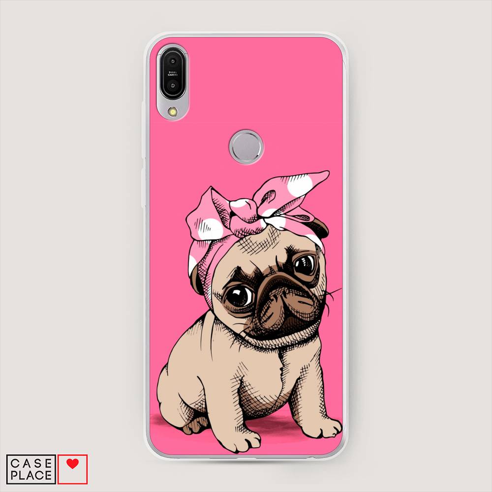 фото Чехол awog "dog pin-up" для asus zenfone max pro zb602kl