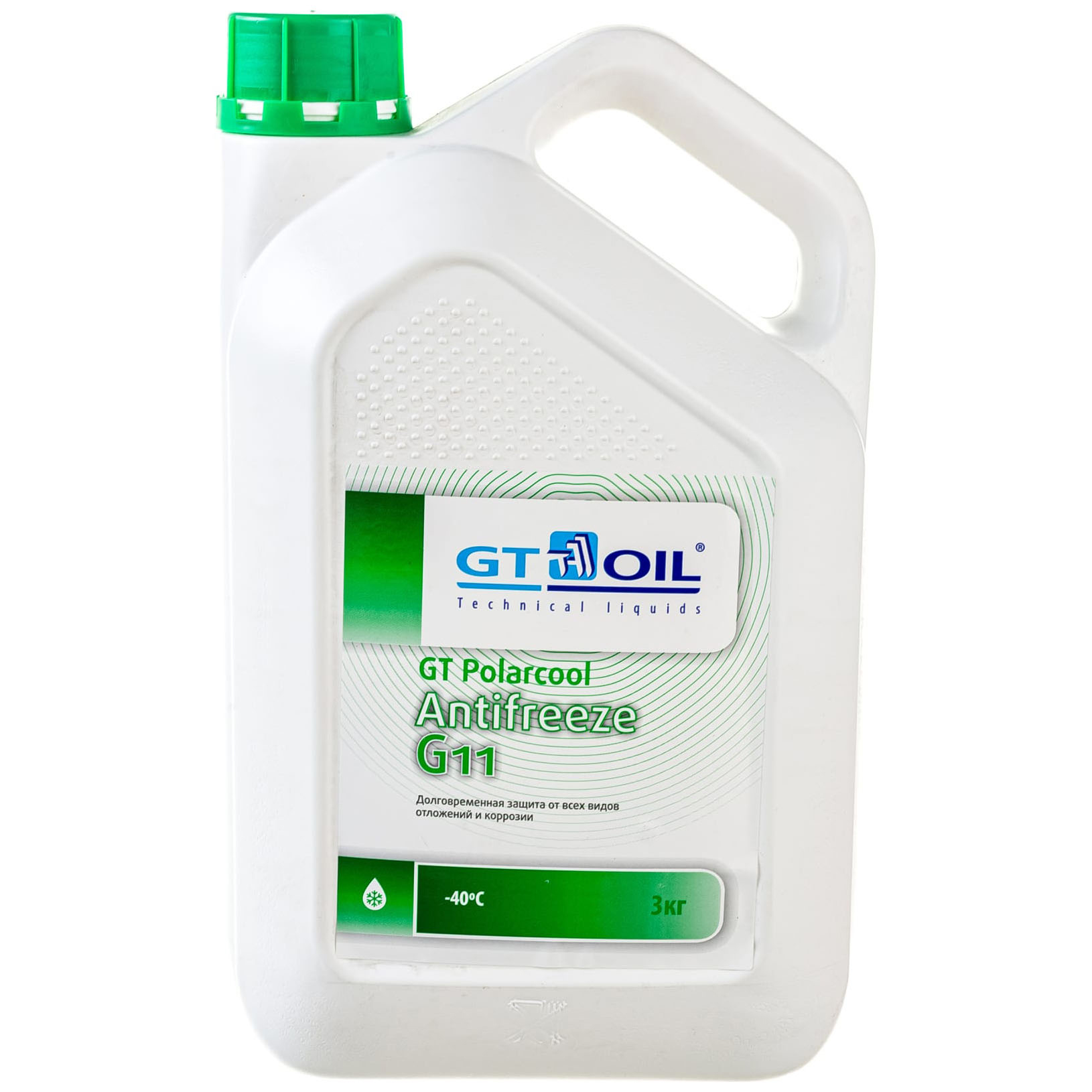 фото Антифриз gt polarcool g11 зеленый, готовый (3кг) gt oil арт. 4665300010232