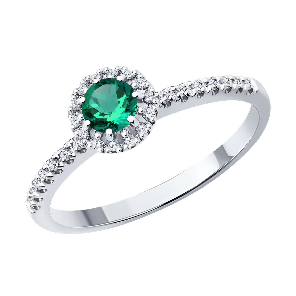 

Кольцо из золота р. , SOKOLOV Diamonds 3010593-3, бриллиант\изумруд, 3010593-3