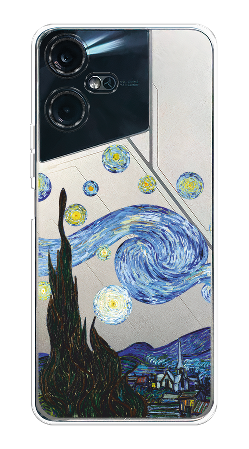 

Чехол на Tecno Pova Neo 3 "Ночь Ван Гога", Голубой;синий;черный, 304450-1