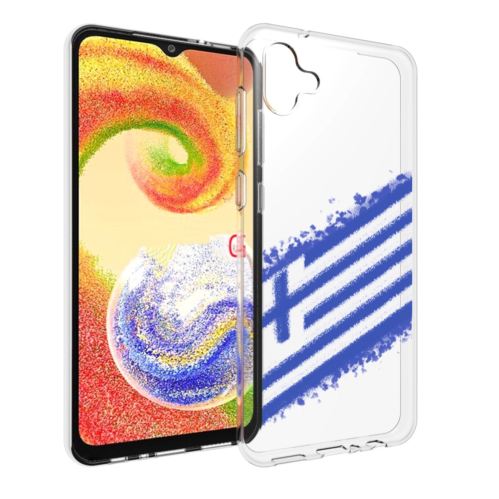 

Чехол MyPads флаг Греции для Samsung Galaxy A04, Прозрачный, Tocco