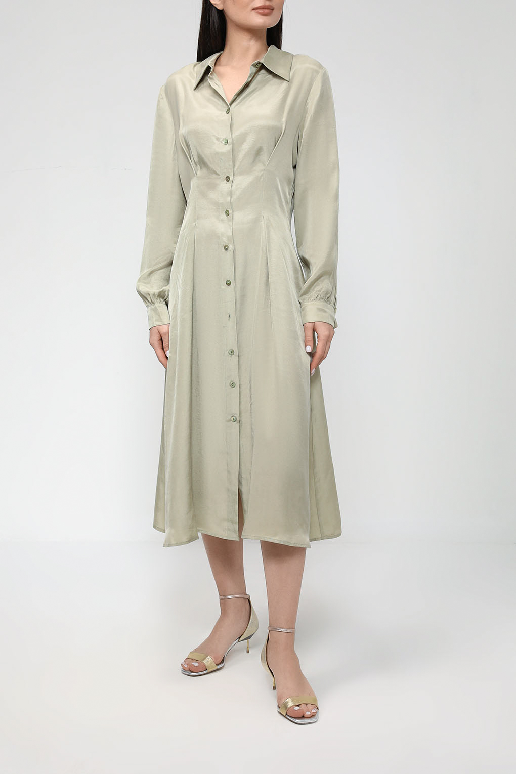 Платье женское Perspective 23023058 зеленое 42