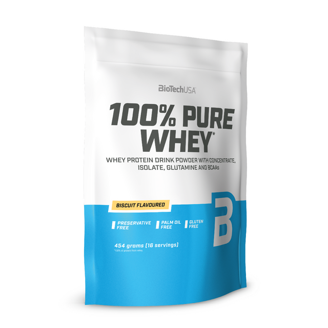 

Протеин BioTechUSA 100% Pure Whey 454 г, Бисквит, 100% Pure Whey