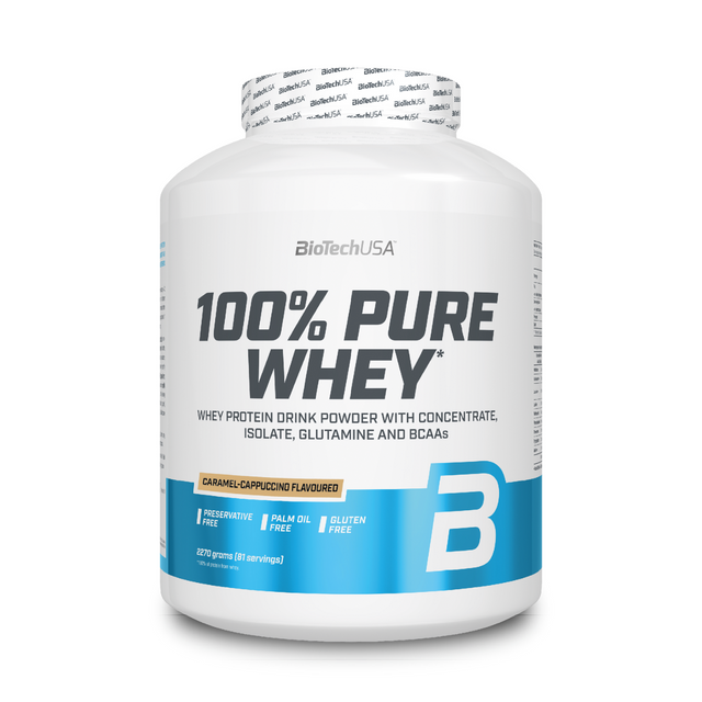 Протеин BioTechUSA 100% Pure Whey 2270 г. Карамель-капучино