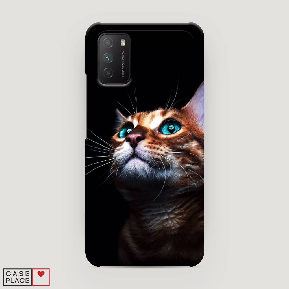 

Пластиковый чехол "Мечтательный кот" на Xiaomi Poco M3, 39520-1