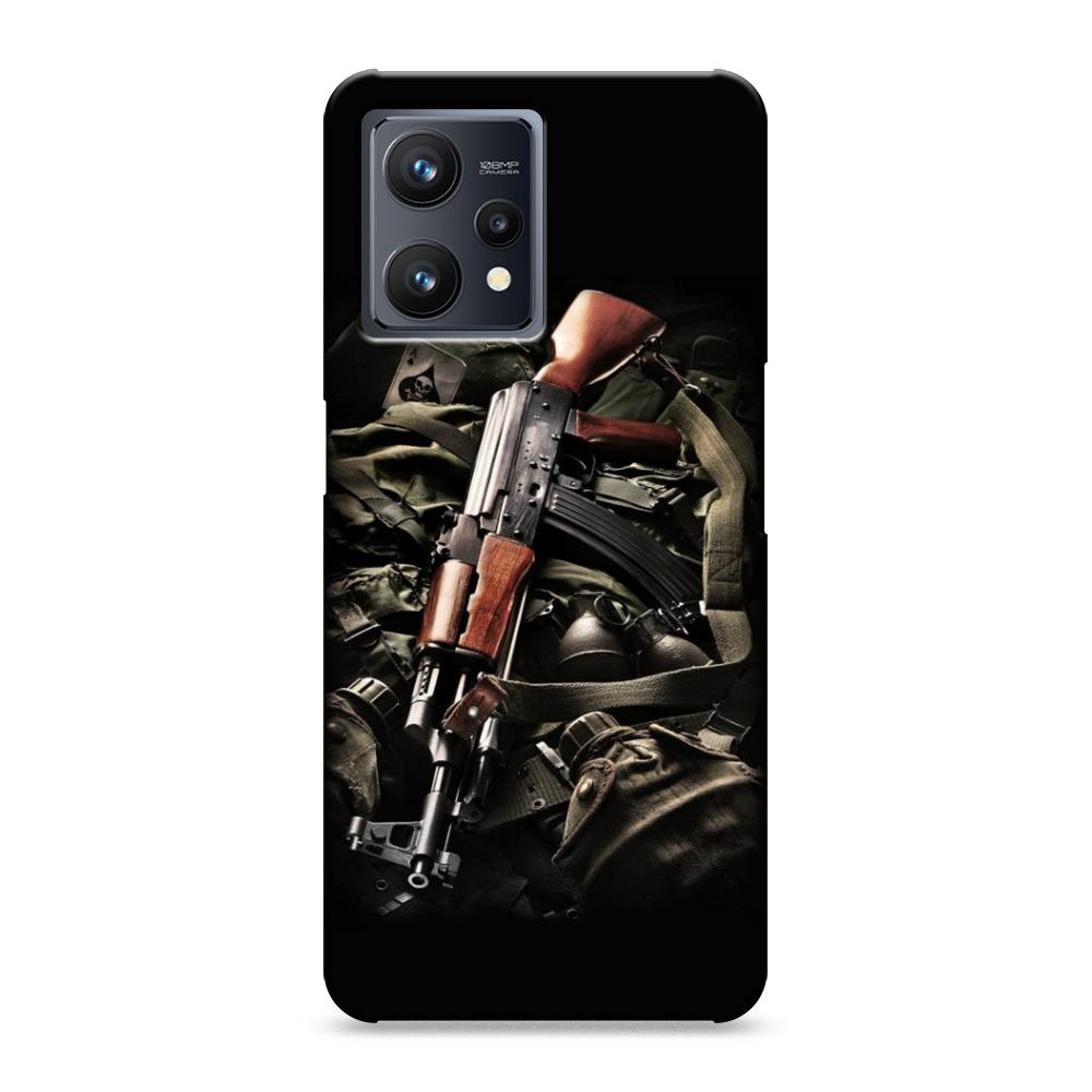 

Пластиковый чехол "Автомат" на Realme 9 Pro Plus, 258720-4
