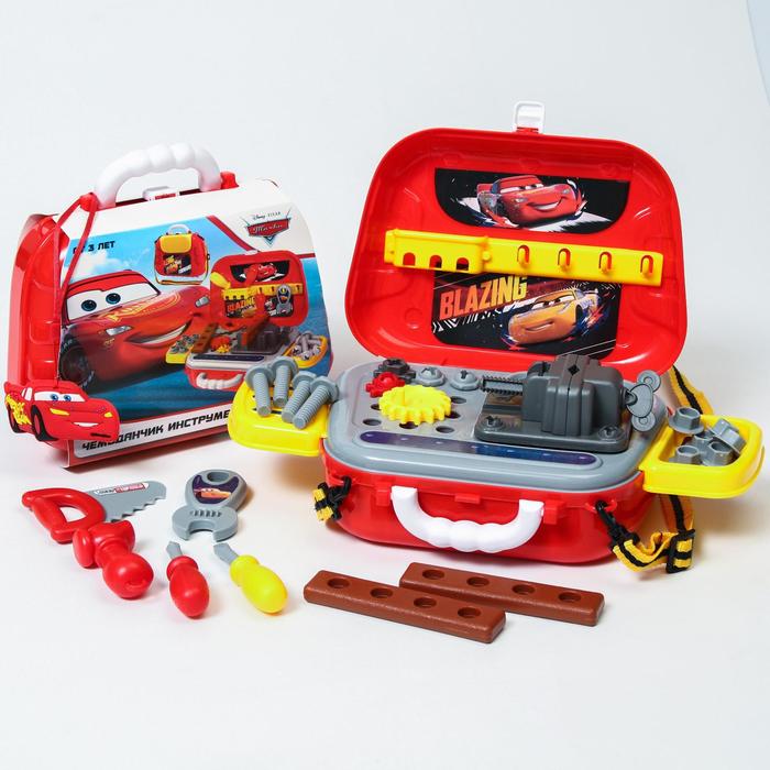 

Набор строителя "чемоданчик" в сумке с инструментами игровой, Тачки