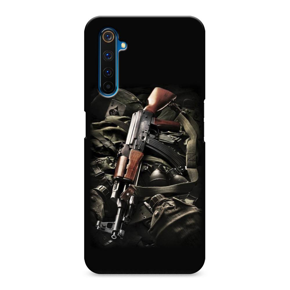 

Пластиковый чехол "Автомат" на Realme 6 Pro, 252820-4