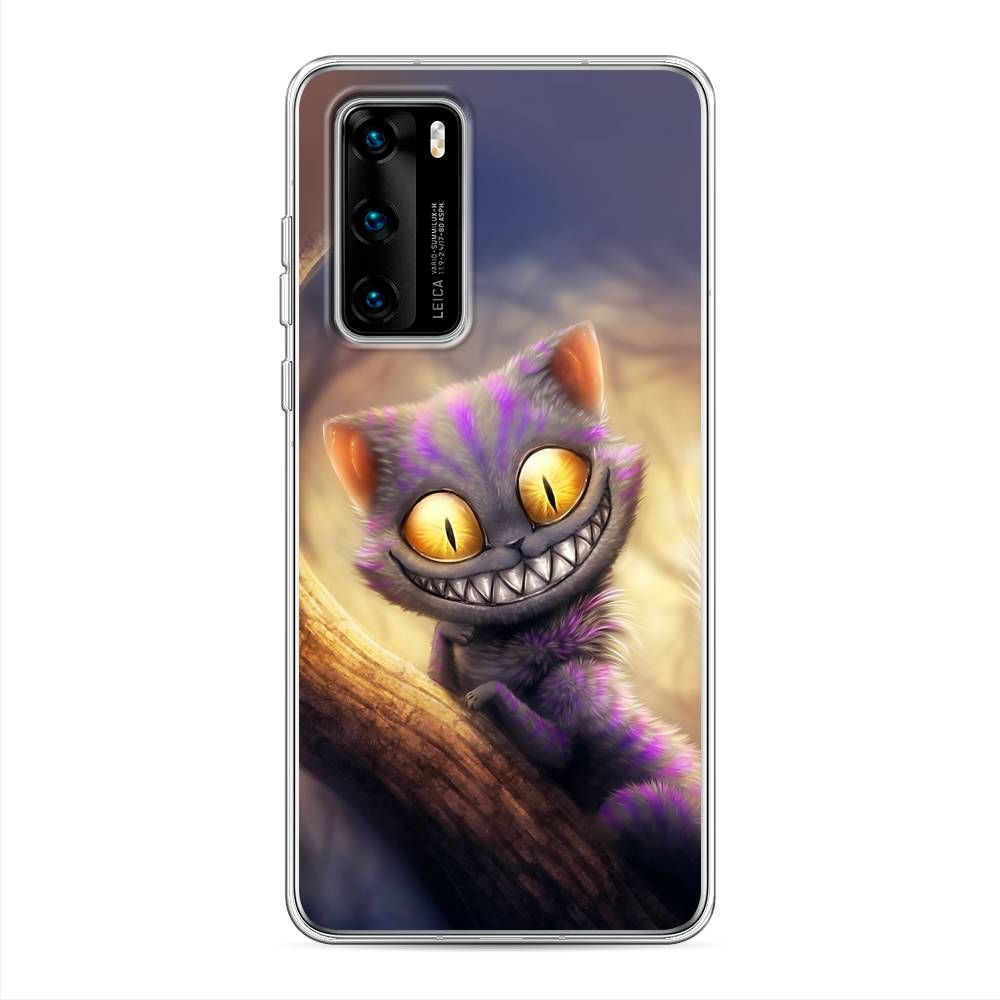 

Чехол Awog на Huawei P40 "Cheshire Cat", Фиолетовый;желтый, 610850-1