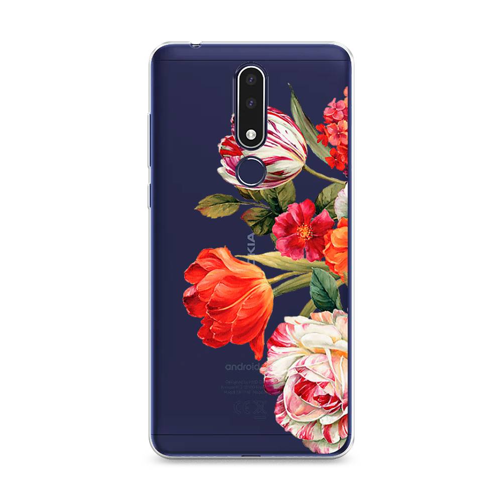 

Чехол Awog на Nokia 3.1 Plus / Нокиа 3.1 Plus "Весенний букет", Красный;розовый;зеленый, 122850-8