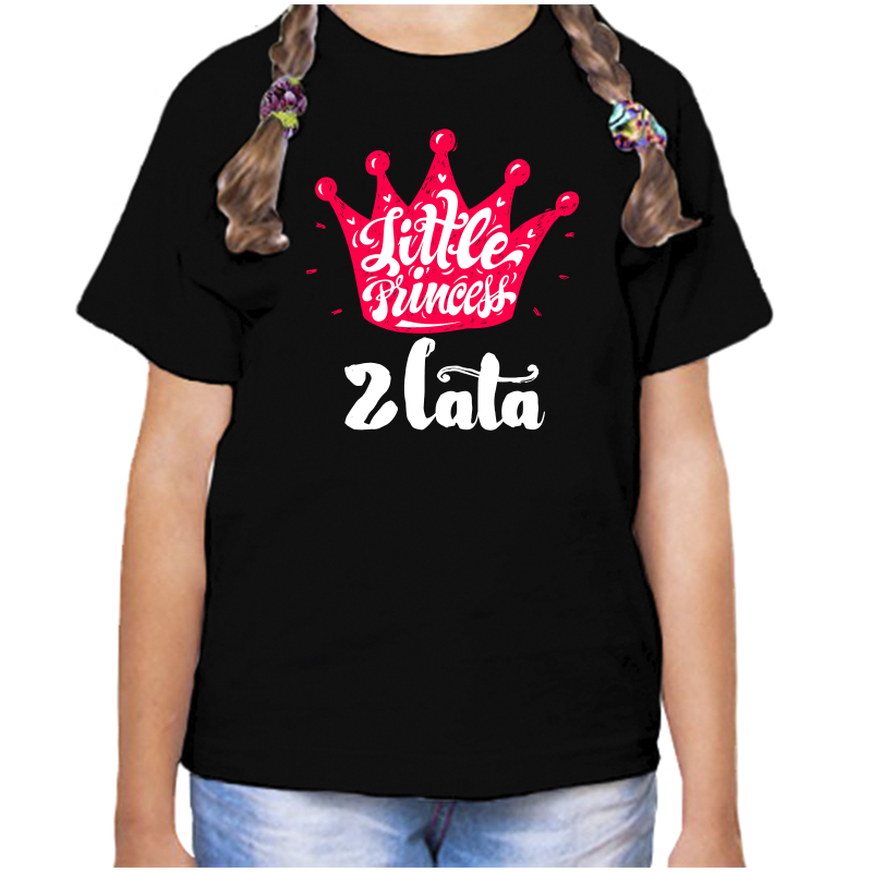 

Футболка девочке черная 28 р-р little princess злата, Черный, fdd_little_princess_Zlata