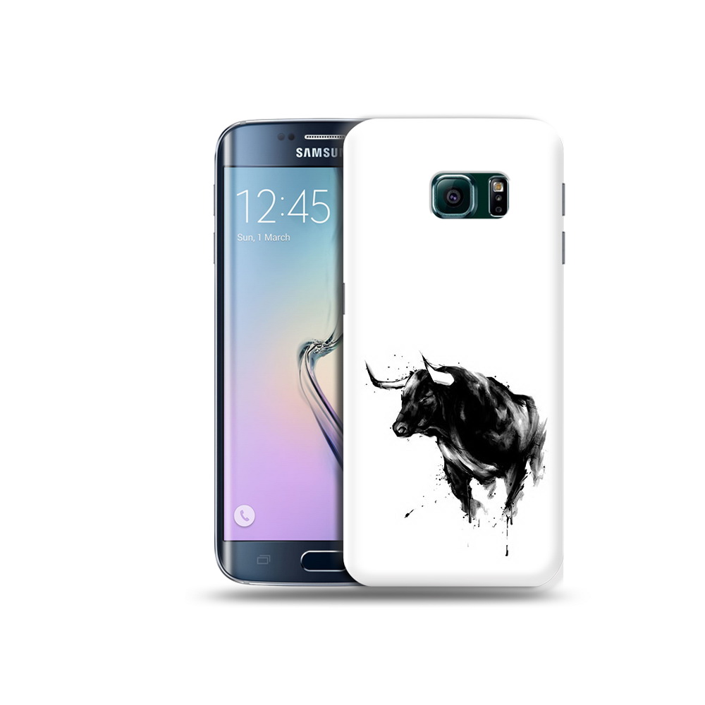 

Чехол MyPads Tocco для Samsung Galaxy S6 Edge бык, Прозрачный, Tocco