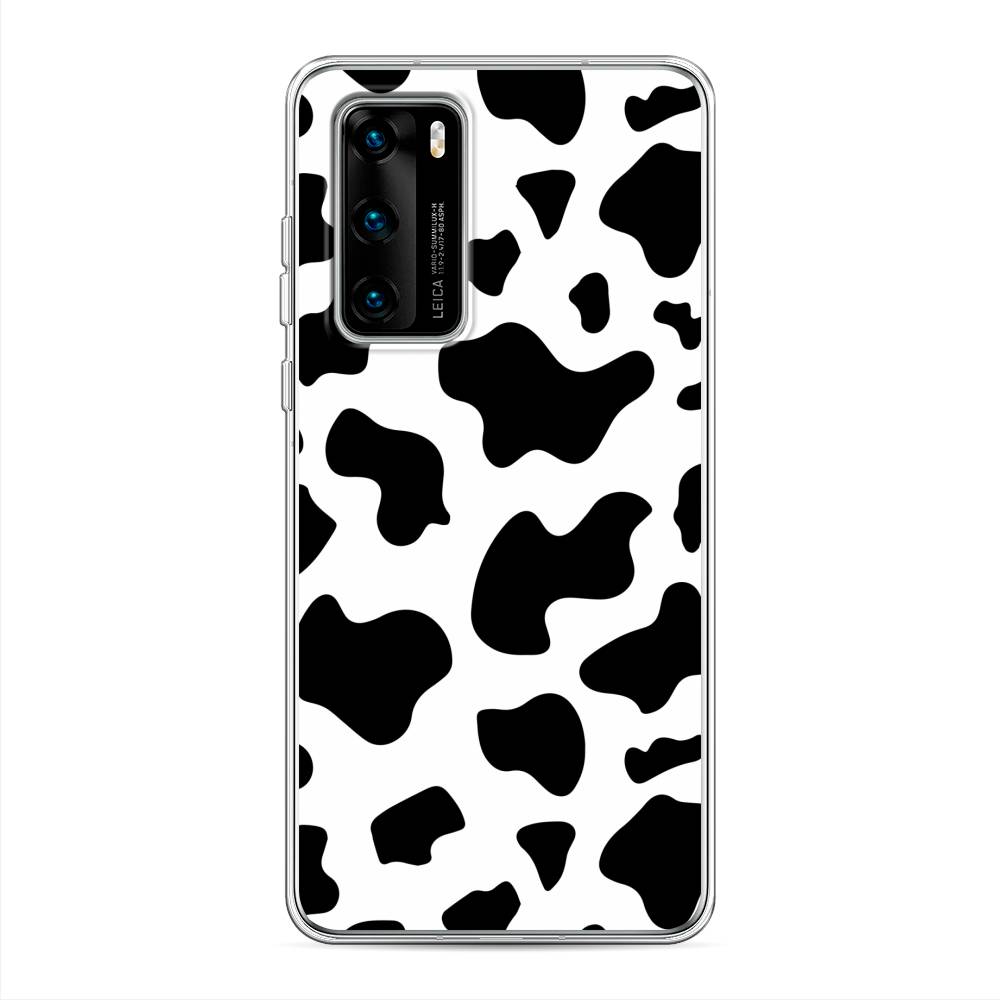 

Чехол Awog на Huawei P40 "Пятна коровы", Белый;черный, 610850-1