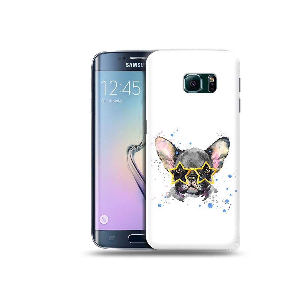 

Чехол MyPads Tocco для Samsung Galaxy S6 Edge буля в очках, Прозрачный, Tocco