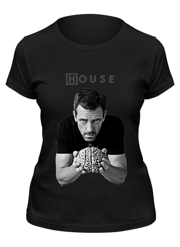 

Футболка женская Printio House, m.d. черная L, Черный, House, m.d.