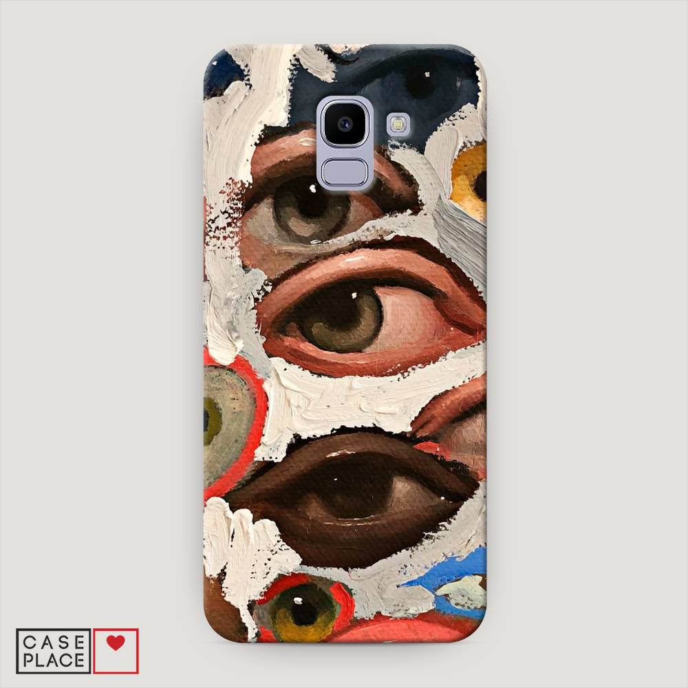 

Чехол Awog "Глаза масляная живопись" для Samsung Galaxy J6 2018, 26120-5